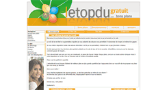 Desktop Screenshot of letopdugratuit.com